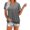 Gray, variant on Blue S WIZUTIZ Tops Women's up to 30% Off Fashion Cozy Style Lightweight Pure Colour Tee Round Neck Linen Ladies Tops Plus Size Solid Tshirt Cotton Linen Fluffy T-shirt Tunics Short Sleeve Shirts Blo