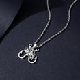 thumbnail image 5 of Fish Hook Necklace for Men 925 Sterling Silver Antler Duck Necklaces Antler Fish Hook Hunting Jewelry Gifts for Father, 5 of 6