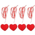 thumbnail image 1 of Juego de 4 guirnaldas colgantes de corazones para San Valentín, bodas, fiestas y manualidades., 1 of 14