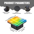 thumbnail image 2 of Hitch Cover Fits For 2-Inch Hitch,Colorful Rainbow Background With Squares And Geometric Shapesrubber Trailer Hitch Cover Tube Plug Insert,Car Exterior Accessories, Receiver Tube Hitch Plug, 2 of 6
