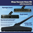 thumbnail image 5 of Cen-Tec Systems 1.25 Inch 10ft Shop Vacuum Hose Kit with Accessories, 5 of 7