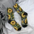 thumbnail image 5 of Cauagu Sunflowers Print Crew Socks for Women and Men,Adult Athletic Running Socks 1-Pair Sports Socks Work Gear Socks with Moisture Wicking, 5 of 6