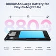 thumbnail image 5 of POCKAM P10PRO 10.1 Inch Tablet, Android 16 Tablets with 120Hz Display, 48GB+128GB/2TB, T7250 Octa-Core, 8800mAh, Widevine L1, Gemini AI, 13MP+5MP, 3.5mm Headphone, Tablet with keyboard, Pen, 5 of 11
