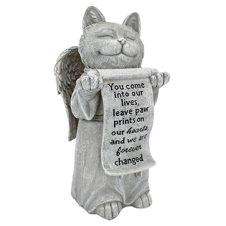cat statue with waving paw