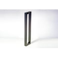 thumbnail image 4 of 12 Inch Length Stainless Steel Matte Black Door Handles Back-to-Back, Modern Door Handle Pulls for Commercial Glass Entrance Doors Sliding Barn Doors Home Glass Shower Pulls, Square Rectangle Bar, 4 of 13