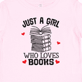 thumbnail image 4 of Inktastic Just a Girl Who Loves Books Girls Baby T-Shirt, 4 of 5