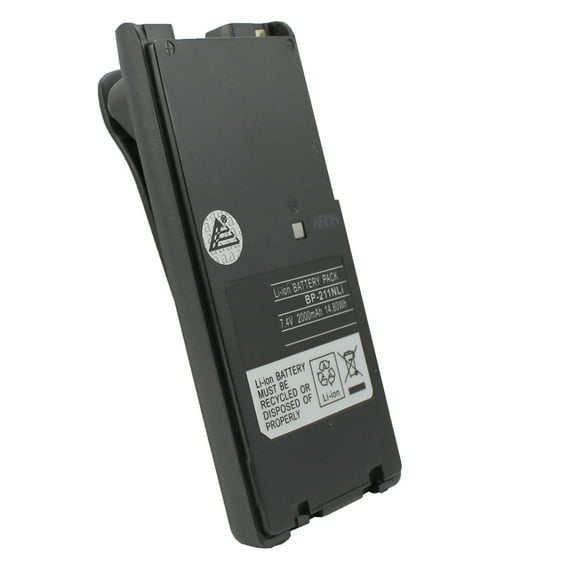 7.4V 2000mAh LI-ION Battery   Clip (MSDS Certified Cells) for ICOM BP-211 BP-211N IC-A6 IC-A24 IC-V82 IC-U82 IC-F30GT/GS IC-F40GT/GS Handheld Transceiver