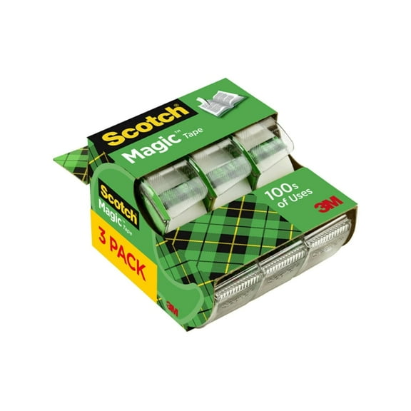 Scotch Magic Tape Rolls, Size: 3/4 X 300 Inches - 3 Ea