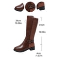 thumbnail image 5 of FRSASU Women's Over the Knee Boots with Non Slip Sole High Heel Thigh High Boots for Party Evening and Special Brown, 5 of 9