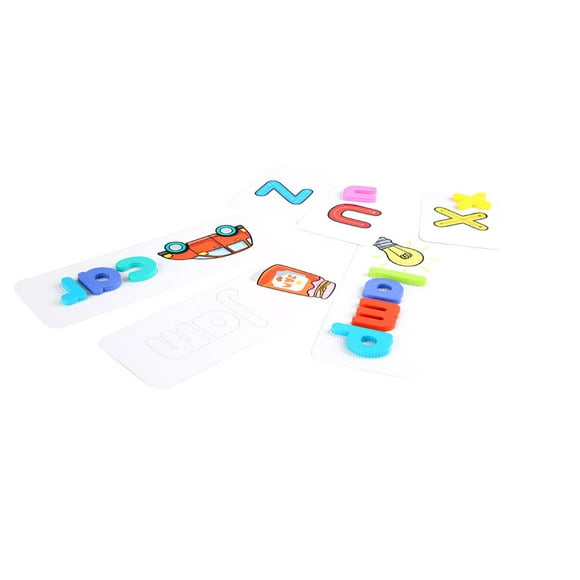 3 in 1 Numbers Alphabets Flash Card Set ABC Wooden Letters Numbers Animal Card Board Matching Puzzle Game Educational Toys Gift for Kids