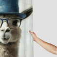 thumbnail image 3 of Autua Llama Theme Polyester Bathroom Shower Curtain Set with Hooks, Vibrant HD Print, Waterproof, Easy to Install and Maintain 69"x72, 3 of 7