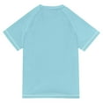 thumbnail image 6 of FORMRS Boys Rash Guard Short Sleeves Swim Shirt Quick Dry UPF 50+ Sun Protection, Sizes 3-12T, Pink Beach Toys Pattern, 6 of 6
