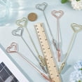 thumbnail image 3 of Juego de 6 herramientas para sujetar pulseras, con forma de corazón en espiral, para tarjetas de regalo, cierres y broches de joyería de oro rosa y plata, y abrazaderas para sujetar relojes., 3 of 9