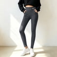 thumbnail image 6 of SBYOJLPB Women's Yoga Pants High-waisted Solid Color Casual Comfortable leggings with Pockets, 6 of 6