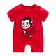 thumbnail image 1 of Mameluco para recién nacidos, ropa de bebé, novedad de verano, ropa de dibujos animados de escalada de manga corta para bebés y niñas, monos de algodón para niños pequeños Red12M Gao Jinjia LED, 1 of 2