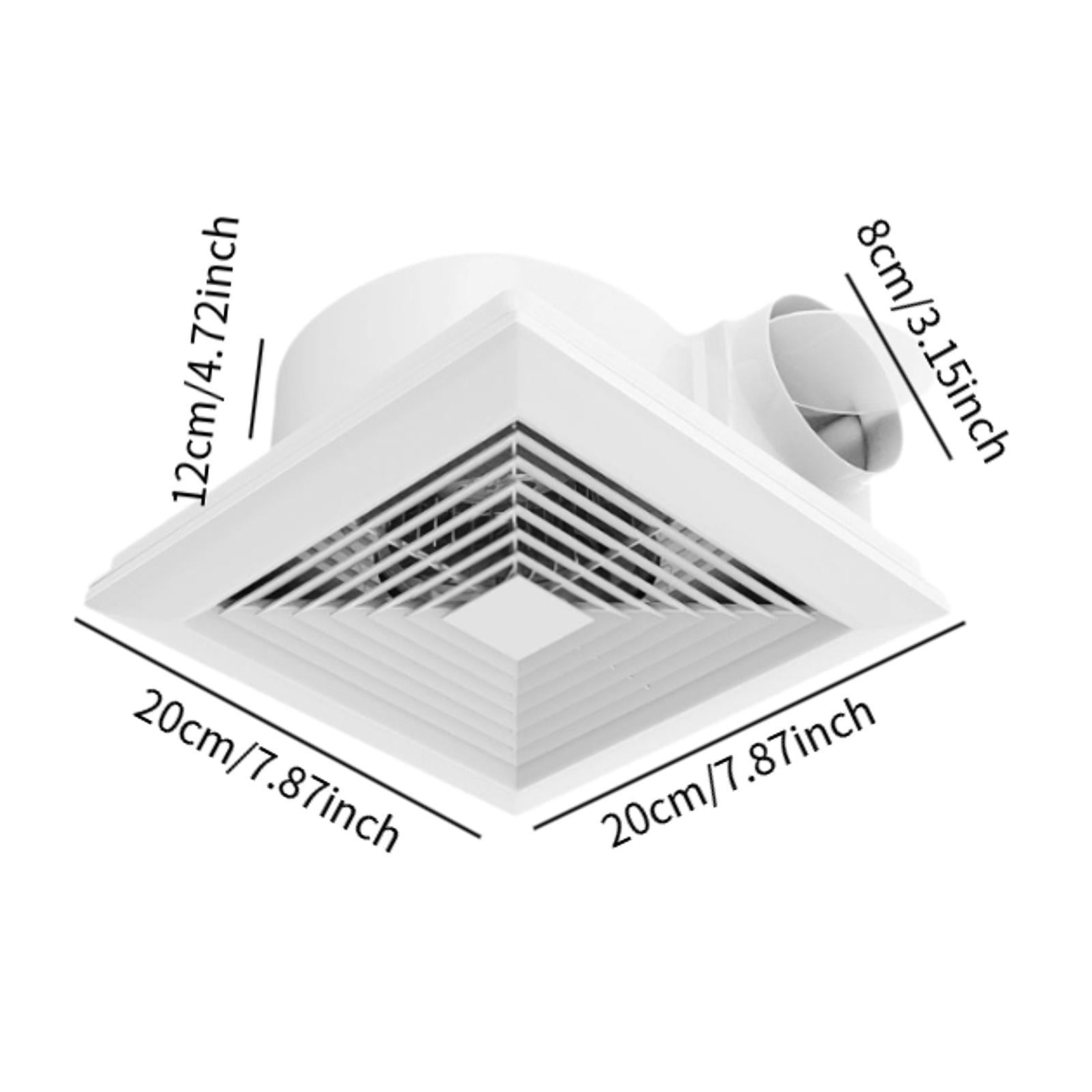 Bathroom Exhaust Fan Ceiling Ventilation Fan with Quiet Brushless Motor for Kitchen Bedroom Office Ventilation