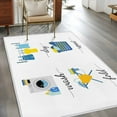 thumbnail image 3 of Area Rugs for Living Room 4x6 Ft, Modern Minimalist Non Slip Area Rugs for Kitchen Bedroom Entryway, Cartoon Laundry Room Washing Machine Washable Carpet Runner Rug Floor Mats for Bedroom Home Decor, 3 of 9