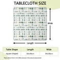 thumbnail image 2 of Green Christmas Tree Pattern Square Fitted Tablecloth with Elastic Edge,Square Table Cover,Washable Elastic Table Cover for Home Kitchen Party Decor 34"x34", 2 of 6