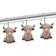 thumbnail image 2 of Highland Cow Shower Curtain Hooks Funny Rustic Western Cowboy Farmhouse Bathroom Decor Cute Resin Rings Kids 12 PCS$$Home Decor, Kitchen, & Other, 2 of 6