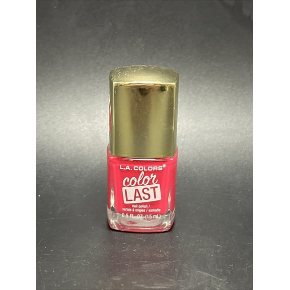 L.A. Colors Color Last Nail Polish #81 Limitless (Hot Pink), 0.5 fl oz