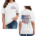 thumbnail image 6 of Funny Independence Day Shirt Short Sleeve T Shirts for Women Women's Workout Tank Top Casual Soft Short Sleeve Gym Muscle Shirts Bodybuilding Tee White,S, 6 of 6