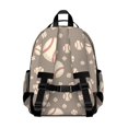 thumbnail image 3 of Baseballs and Small Balls Taupe Pattern Cute School Backpack Bag for School with Padded Back and Adjustable Shoulder Straps 15.25"x11.5"x5.25", 3 of 5