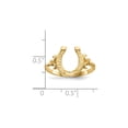 thumbnail image 4 of 14K Yellow Gold Ring Band Themed Open Back Textured, Size 6, 4 of 4