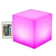 thumbnail image 1 of EeaseMX Lámpara LED creativa con forma de cubo que cambia de color para exteriores, resistente a roturas (pilas secas de 15 cm, 3 luces), 1 of 7