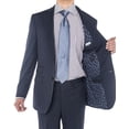 thumbnail image 7 of LN LUCIANO NATAZZI Men's Two Button Suit Side Vent Jacket Super 160'S Wool Suit New French Blue, 7 of 7