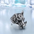 thumbnail image 4 of Minnieouse Anillo de moda Anillos de animales de acero Joyería portátil Regalo Vestirse Accesorio decorativo Discoteca Bar Trabajo diario Ropa, zapatos y accesorios Miscelánea talla 8 Minnieouse AP015197-02, 4 of 6