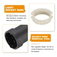 thumbnail image 4 of Uxcell G9 Light Socket Rings Kit, 8 Plastic/Zinc Alloy Replacement, 95mm 2 color, 4 of 6