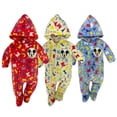 thumbnail image 1 of Kit 3 Mamelucos con Gorro Bordado Disney Mickey Mouse Letras Disney KitA959, 1 of 4