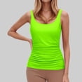 thumbnail image 7 of Womens Tankini Tops V Neck Triangle Swim Bathing Suit Athletic Swimwear Swim Top Only, 7 of 7