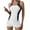 White, variant on Women's Swimming Suit One Piece Swimsuit Modest Junior Boyleg Bathing Suit
