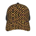 thumbnail image 2 of Men Women Old Colombian Flag Stripes Trucker Hat Snapback Mesh Baseball Cap, 2 of 7