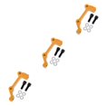 thumbnail image 4 of Guardoinrt Durable Bicycle Bike Disc Brake Mount Adapter Reliable Caliper PM to IS Conversion Gold Front 3Set, 4 of 6