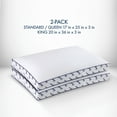 thumbnail image 5 of Dearfoams Cozy Gusseted Bed Pillow 2PK Standard, White, 5 of 6