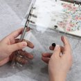 thumbnail image 2 of FlyFlise 1Pc Transparent PVC Clip File Folder Loose Notebook Sheet, 2 of 8