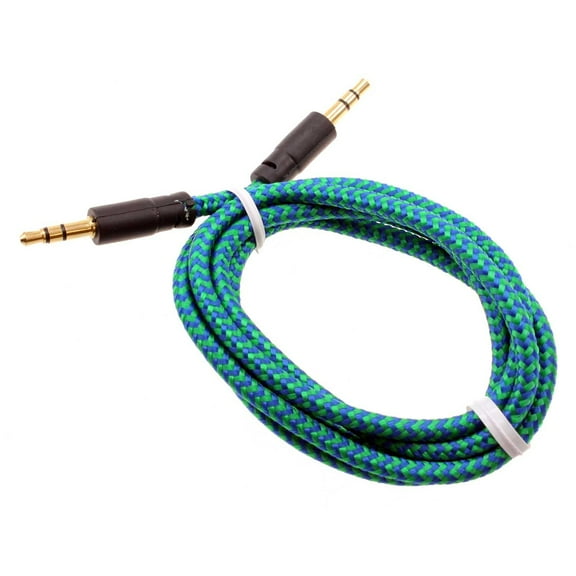 For TCL 30/40 XE 5G - 3.5mm Aux Cable, Adapter Car Stereo Aux-in Audio Cord Speaker Jack Wire Braided Green for TCL 40 XE 5G, 30 XE 5G Phones