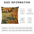thumbnail image 5 of Orange Rectangle Maple Leaf Pillow Embroidery Cut Velvet Cushion Case Luxury Modern Lumbar Throw Pillow Cover Decorative Pillow for Couch Sofa Living Room Bedroom Car, 5 of 5