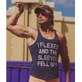 thumbnail image 5 of Mens I Flexed and The Sleeves Fell Off Tank Top Funny Sleeveless Gym Workout Shirt, 5 of 7