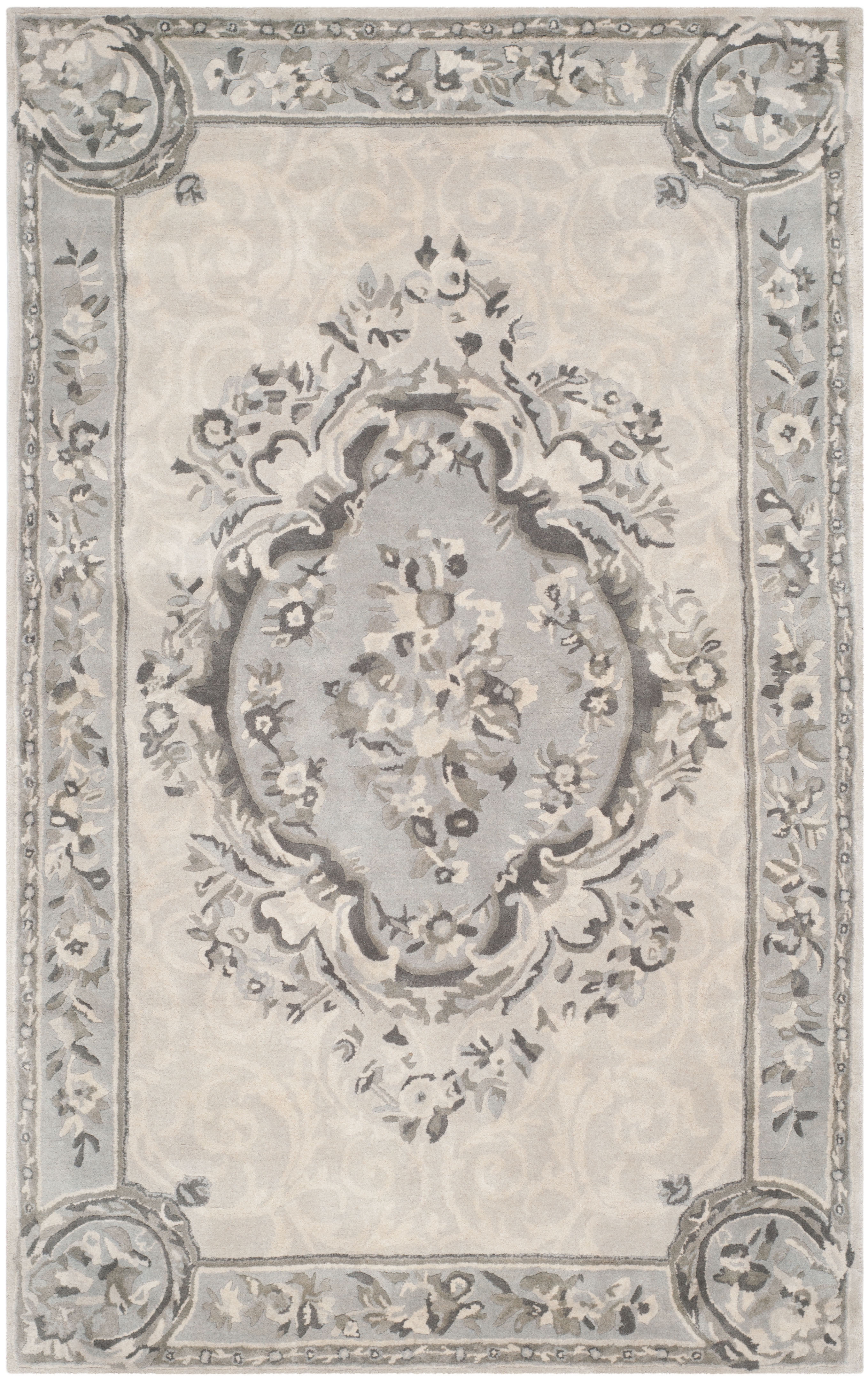 Safavieh Empire Bethanie Oriental Wool Area Rug, Beige/Light Gray, 5' x 8'