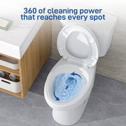 Faitaliicy Elongated Toilets For Bathrooms Two-Piece Toilet With Comfortable Close Seat 1.28 Siphonic Flush Toilet Powerful Modern Standard Toilet With Universal Height ADA Cotton