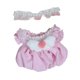 thumbnail image 2 of Vestido de princesa para muñeca de peluche, mono de muñeca, falda con mangas abullonadas, crea tus propias muñecas Rosa, 2 of 9