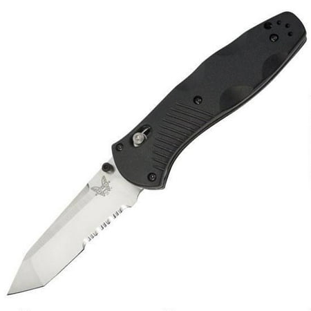 Benchmade 583S Barrage Combo Folder Tanto Blade Black Handle A/O Folding (Best Benchmade Knife For Self Defense)