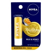 Nivea A Kiss Of Milk & Honey Natural Defense & Soothing Lip Care 0.17 Oz