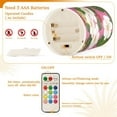 thumbnail image 5 of Yayeee Flameless Candles with Remote Flickering Battery Operated Multi Color Changing, White Flowers, 5 of 7