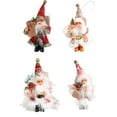 thumbnail image 4 of Advancent Las decoraciones festivas de Papá Noel difunden la alegría navideña con estos adornos hechos de fieltro Kits de decoración para fiestas verde 【21.3 cm * 9.6 cm】, 4 of 6