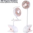 thumbnail image 4 of Usb Portable Clip On Stroller Fan, 3 Speeds Settings, Flexible Bendable Mini Personal Desk, 4 of 4