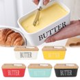 thumbnail image 4 of CSChome Ceramic Butter Dish Ceramic Butter Dish with Lid, Multipurpose Large Capacity Butter Keeper, Easy to Clean, 4 of 5